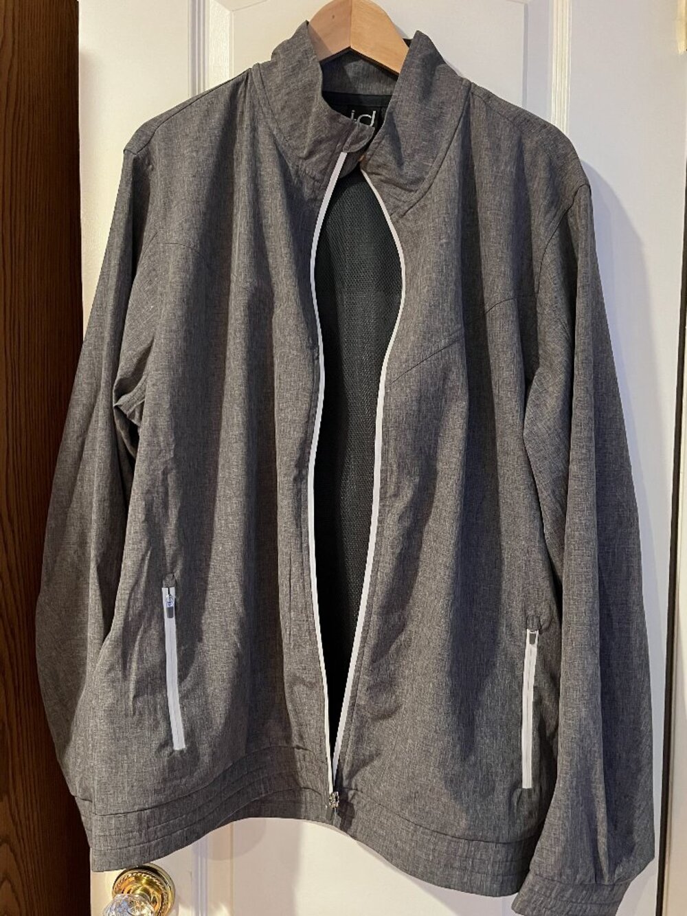 Ideology MENS windbreaker (L) gray with zipper